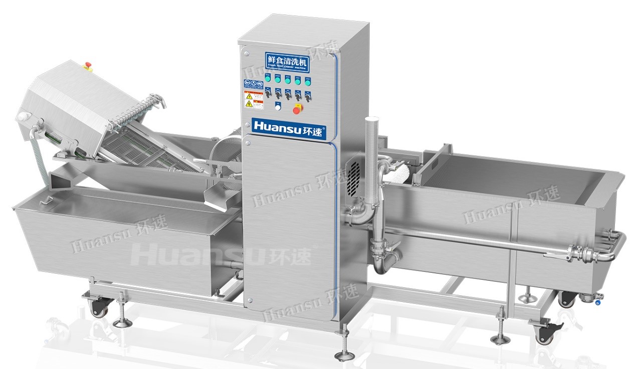 環速蔬菜清洗機，層層清洗不留雜質