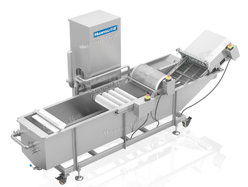 環速蔬菜清洗機，層層清洗不留雜質