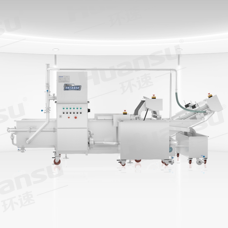 氣泡洗菜機價格 生產線,潔凈度高,效率高能耗低節水,機身不銹鋼設計